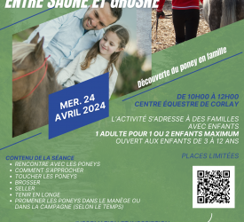 Les Randos Entre Saône et Grosne : Découverte du poney en famille